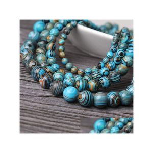 Jade DIY färgad natursten yoga helande runda pärlor för smycken som gör smidig lös pärlband armband/halsband droppavly dhgarden dhhp9