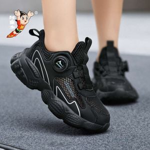 Astro Boy 2024 Single Net Girls's White Sports Little Black Men and Children's Shoes