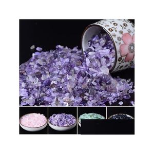 Jade 50G High Quality Natural Purple Quartz Crystal Stone Rock Chips Lucky Healing Fish Tank Drop Delivery Jewelry Loose Bea Dhgarden Dh9N3