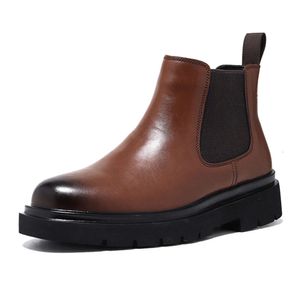 겨울 발목 부츠 남자 짧은 가죽 부츠 갈색 검은 색 보틴 hombre bottines homme