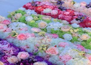 Neuankömmlinge elegante künstliche Blumenreihen Hochzeitskernstücken zitiert Blumentisch Läufer Dekoration Lieferungen EEA1296641425