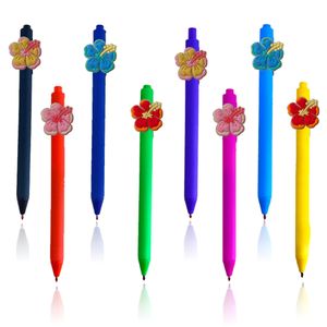 Ding Painting Supplies Fluorescent Pentapetal Flower Cartoon Ballpoint Pens For Nurse Week Gifts Cute Nursing Student Essentials Mti C Otxm6