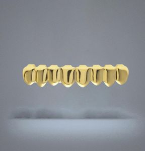 Grillz Dental Body Drop Delivery 2021 Mens Gold Grillz Set Fashion Hip Hop Jewelry High Quality Eight 8 Top Tooth Six 6 Bottom T805792806