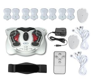 Acupoint Therapy Electronic Pulse低周波電気刺激赤外線熱リフレクソロジーFoot Body Massager with Gel PAD292811634