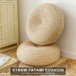 Cushion Decorative Pillow Thicken Cushion Tatami Bay Window Straw Mat N Pad Handmade Round In Stock 295M