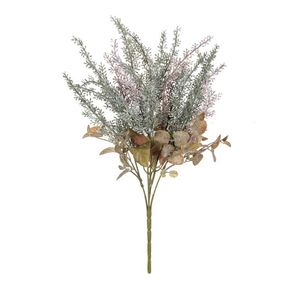 Flores decorativas grinaldas de lavanda artificial Flores de trigo barato Plantas falsas buquê para a mesa de casamento de casamento de natal