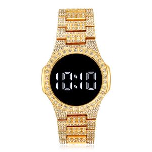 Wristwatches BUREI LED Digital Display Bracelet Watch Student Fashion Diamond Ladies Quartz Watch2022 207W