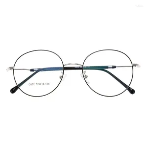 Sonnenbrillen Frames Oeyeye Mann Frau Retro große runde Gläsern Transparente Legierung Brille Rahmen Schwarz Silber Gold Brillen Brille 8