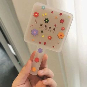 Compact Mirrors Colorful handheld makeup mirror square with spa salon compact for women 2024 Q240509
