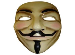 Masna maska ​​twarzy Vendetta Maski Pvc Mask Cosplay Full Face Film Temat Vendetta Mask Hacker Halloween Grimace Masks Dostarcza się Toys4135304