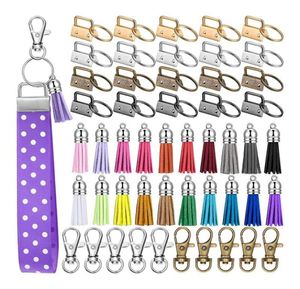 KeeyChains 60 PCs set di hardware FOB Include 20 cantaliere con keyring e portachiavi girady snap hook9162706