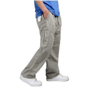 Men's Pants New Spring/Summer Plus Size Mens Cargo Pants Cotton Loose Mens Pants 3XL 4XL 5XL 6XLL2405