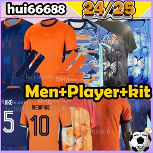 23/24/25 Netherlands soccer jerseys National team VIRGIL F.DE JONG MEMPHIS GAKPO MEMPHIS DE LIGT XAVI 2024 2025 men kit kids football shirt