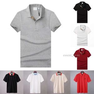 Summer Mens Polos Trendy Classics Brand Shirts Clothing Cotton Sleeve Business Design Top T Shirt Casual Striped Men High-quality Polo Clothes el586
