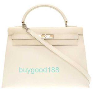 En iyi bayanlar tasarımcısı kaelliy çanta otantik dış dikiş el çantası beyaz Vau Gren 0098 Yüksek kaliteli günlük pratik büyük kapasite