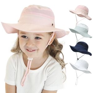 Sommer Baby Eimer Hut Kinder Cap Strandzubehör Baby Sonnenhut Netzfischer Hut Kinder Cap