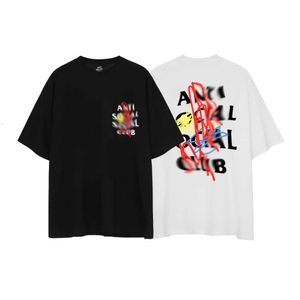 メンズデザイナーA S C Tシャツ服デザイナーアンチソーシャルシャツ女性ブラックホワイトTシャツファッションペイントカップル半袖Tシャツルーズ