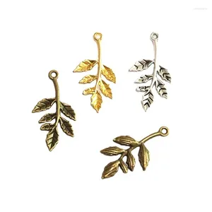 Charms 60pcs 17 30mm Antigo prateado Bronze Color Gold Tree Branch Pingente para fabricação de jóias