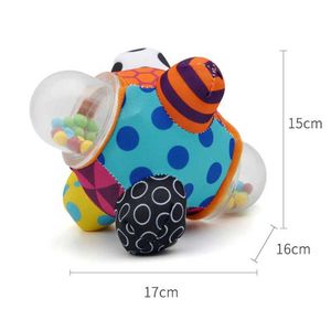 Noic Teethers Toys Baby Montessori 12 månaders sensoriska mus tänder grepp Aktivitetsutveckling Toy Silicone D240509