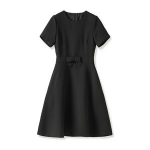 Sukienka z panelem Summer Black Condyna kolorowa okrągła szyja okrągła szyjka dorywna sukienki W4M065705