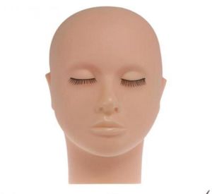 NEWMannequin Flat Head Silicone Practice False Eyelash Extensions Makeup Model Massage Training Tool6258611