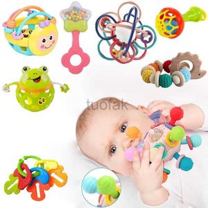 Teethers Toys Baby Toy 0 12 Months Rattle Teether Toy Newborn Sensor Toy Baby Hand Grab Ball Development Baby Toy Education Toy d240509