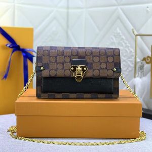 高級ミニデザイナーバッグハンドバッグ高品質の財布ブラウン格子縞のパターンクロスボディデザイナーレディースショルダーバッグ女性luxurysハンドバッグdhgateバッグ