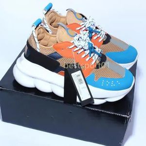 2024 Designer Italien Casual Running Shoes Top-Qualität-Kettenreaktion Wilde Juwelen Kettenglieder Trainer Freizeitschuhe Sneaker EUR 36-45 W3