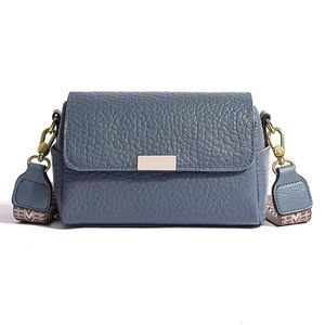 Tote bag in pelle autentica al 100% Donne di alta qualità Designer Hampon Spalla Fashion Crossbody Feminina Messenger 240509