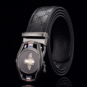 Cinturão masculino de nova fivela automática famosa marca masculina cinturão masculino cinto de couro elegante cinto de negócios 201214 334z