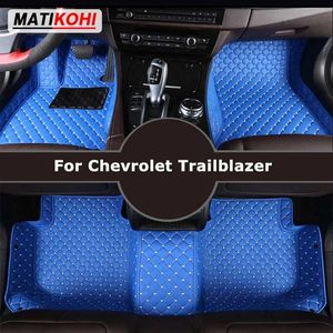 Golvmattor mattor matikohi anpassade bilgolvmattor för Chevrolet Trailblazer Auto Carpets Foot Coche Accessorie T240509