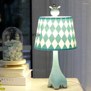 Bordslampor tecknad kreativitet giraff lampa barn sovrum sängen enkel modern varm och härlig