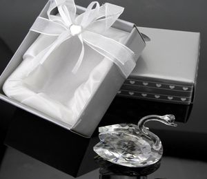 Favores de casamento exclusivos K9 Crystal Swan Bom para presente de casamento e chuveiro de noiva Favoriza o chá de bebê para presentes de hóspedes S20173813520311