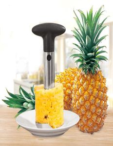 Paslanmaz çelik ananas soyucu meyve corer dilimer soyucu gövde sökücü kesici mutfak aleti opp paketi ile ananas bıçağı cca129576977