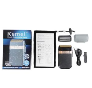 Epacket Kemei KM2024 Электрическая бритва для мужчин Близнецы. Впасный водонепроницаемый поршневый беспроводная бритва USB.