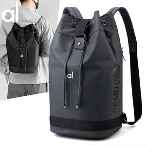 AL Yoga Backpack Men's Travel Bag Fashion Casual Portable Sports Washable Oxford Strap Pocket Shopping Yoga Bag