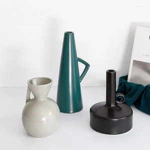 VASI NORDIC INS MOrandi Vase moderno decorazione per la casa minimalista astratta Ceramica Ceramica Creativa Ornament Flower Pot