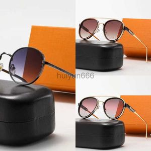 Modedesign metall oval liten ram solglasögon för män och kvinnor vilda utomhusföretag solglasögon pf056