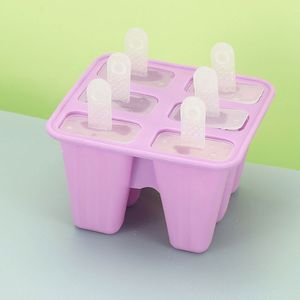 Popsicle Molds 6 Pieces Silicone Ice Pop Molds BPA Free Popsicle Mould Reusable Easy Release Ice Pop Maker W0250