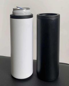 12オンスの昇華コーラ缶クーラーステンレス鋼タンブラーインシュレーター二重壁真空ビールホルダー標準330mlはそれを維持できます6361206