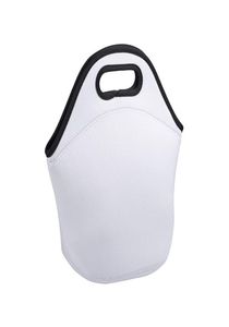 Sud di sublimazione riutilizzabili Blanchi da pranzo isolati in neoprene Borsa per pranzo lavabile durevole Borse da picnic Borse da picnic box carry borse borsetta