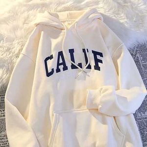 Women's Hoodies Sweatshirts Mens and womens hoodies autumn printed letters floral hoodies sweaters Korean fashion loose casual wool unisex clothingL2405