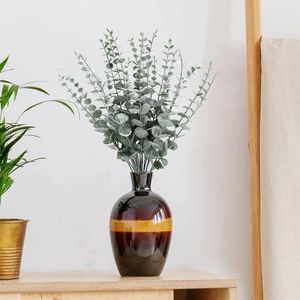Flores decorativas 24 de peças faux e plantas da natureza em ambientes fechados com decoração floral artificial realista ecológica