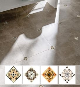Hem Creative Country Style Decor PVC Living Room Floor Tiles Stickers Occlusion Decoration Stickers Badrum Diagonal klistermärken7860730