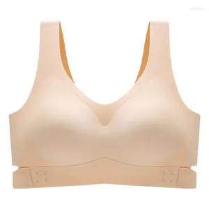 Bras Female Crossed Back With Front Buttons Brassiere Women Thin Ladies Sports Brassisere Anti-Sagging Soft Underwear