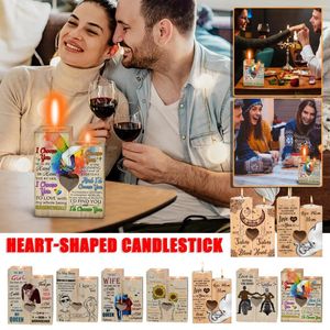 Candle Holders Romantic Holiday Party Handmade Decorations Ornaments Tea Creative Wooden Tealight Holder Unique Gift For Woman