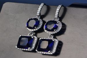 OneRain toppkvalitet 925 Sterling Silver Citrine Gemstone Long Drop Dangle Hook Earrings Fine Jewelry Women Gifts Hela 2009235746463