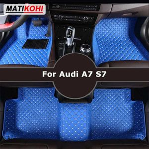 Коврики ковриков Matikohi Custom Car Maths для Audi A7 S7 Auto Carpets Foot Coche Accessorie T240509