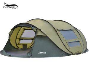 Desert Automatic Pop Up Tent 3 4 Persons Outdoor Instant Setup 4 Season Waterproof för vandringsläge Travel 2201131265059