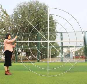 Adereços de casamento ferro círculo de cinco círculos telhado de gigante prateleira de plataforma de posicionamento de meteor